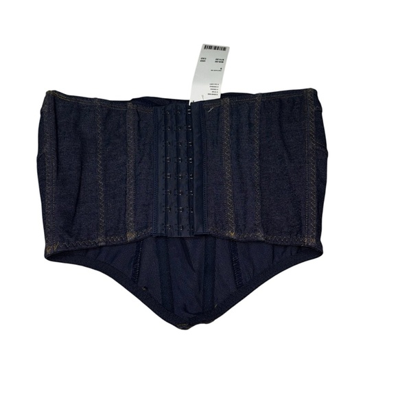 Urban Outfitters Out from Under Women's S Small Done up in Denim Corset Top NWT - Picture 10 of 11